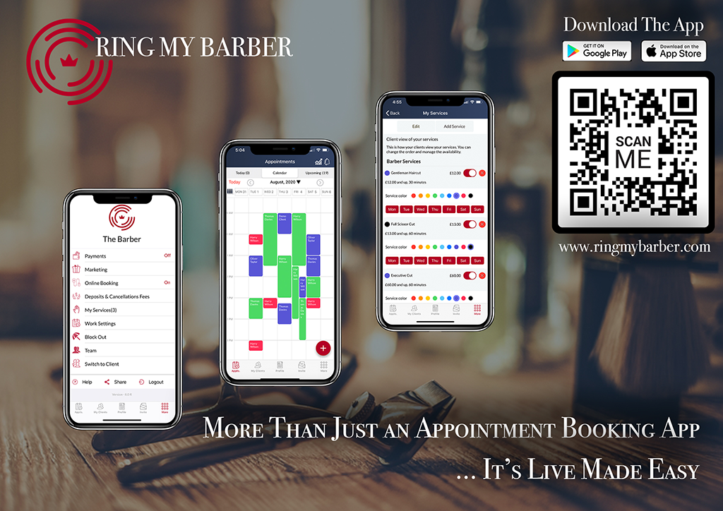 Ring My Barber booking app